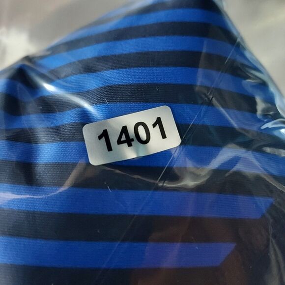 Athleta Women’s Blue Stripe Mesh Pocket Athletic Leggings Size XL Nylon Blend - Picture 10 of 10